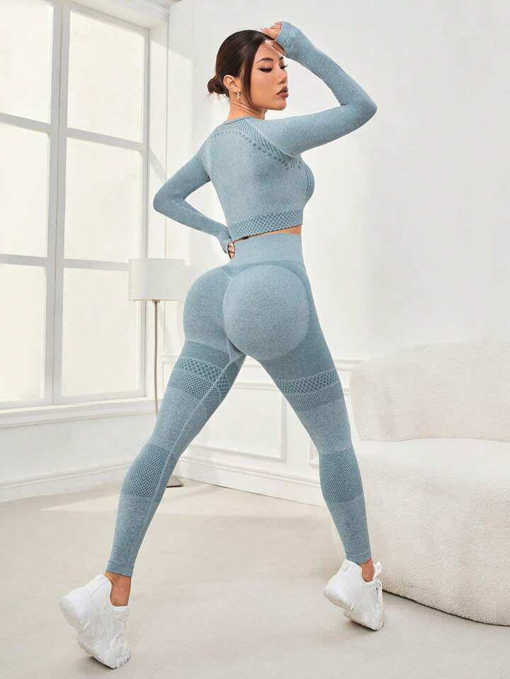 High-Stretch Seamless Women's Sports Suit