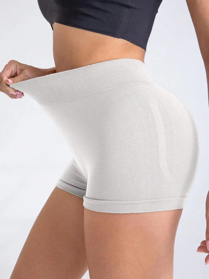 Women's Seamless Yoga Shorts, High Waist, Stretchy & Butt Lifting