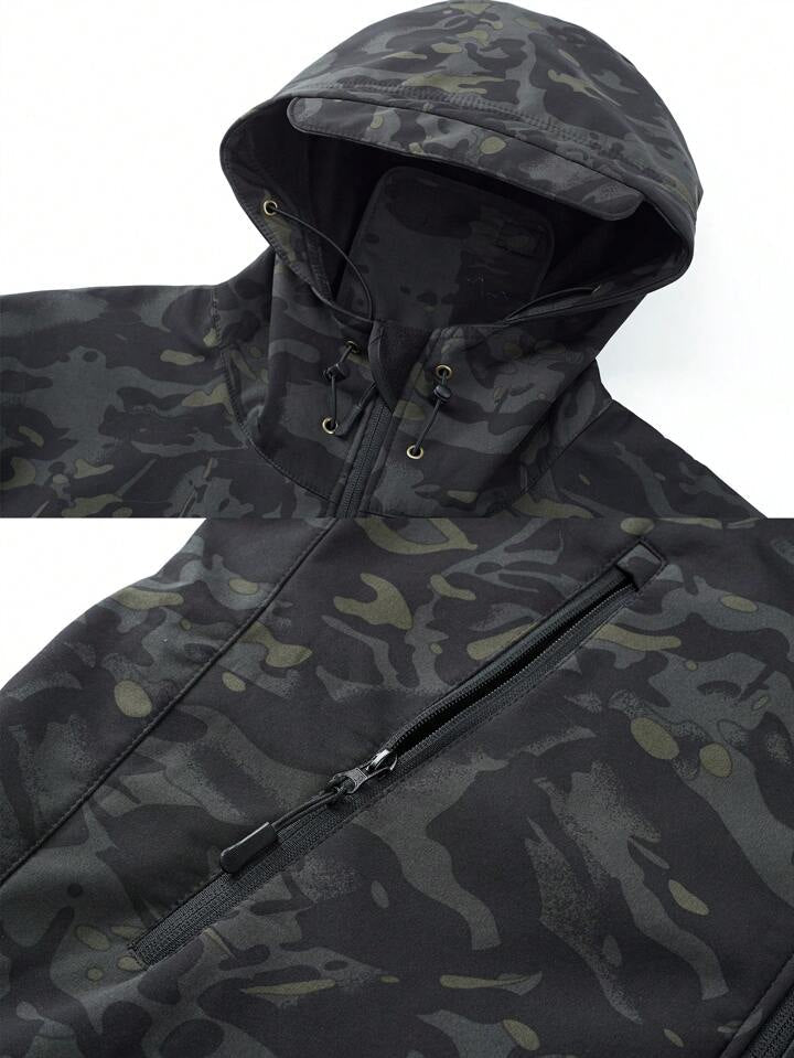 Men's Camouflage Windproof And Waterproof Jacket And Pants Sports Suit