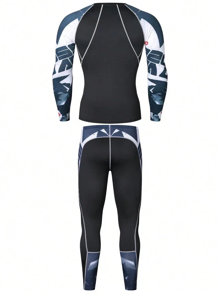 Long Sleeve Sports Shirt & Pants Tracksuit
