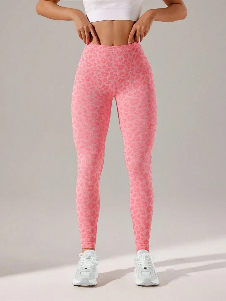 Solid Wideband Waist Sports Leggings