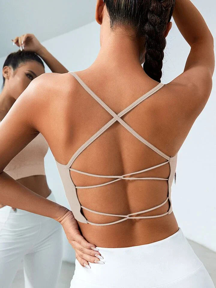 Crisscross Back Sports Bra