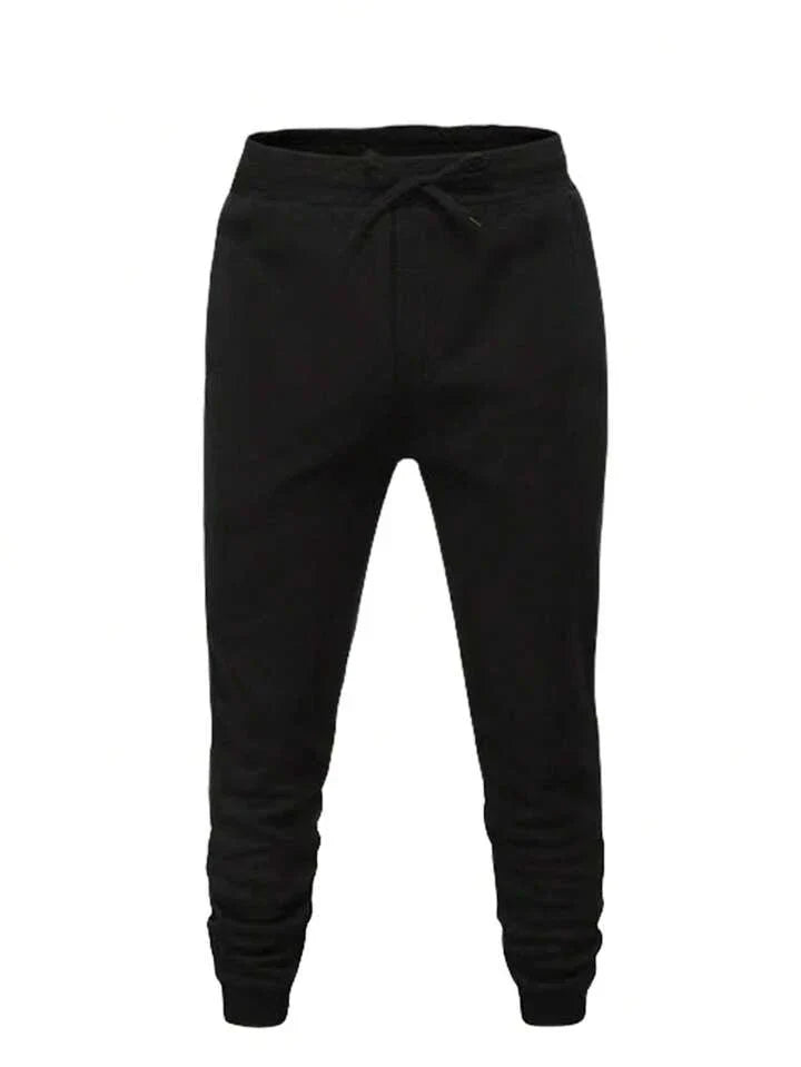 Men's Hooded Leisure Sweatsuit With Stylish Graffiti Print